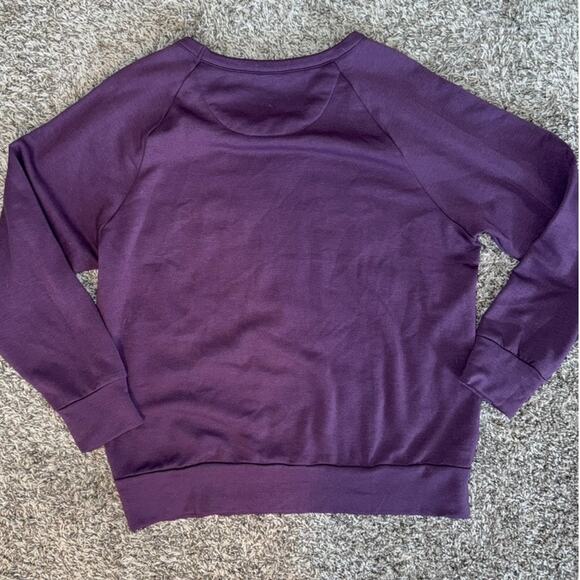 Eddie Bauer Purple Crewneck Pullover‎ Large Soft - Picture 2 of 3